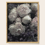 Peonies pale pink and white floral bunch Serving Tray Gallery Image 1