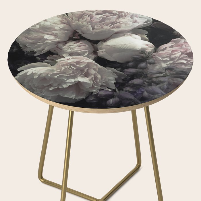 Peonies pale pink and white floral bunch Side Table Gallery Image 2