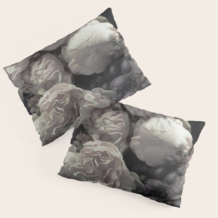 Peonies pale pink and white floral bunch Pillow Sham Gallery Image 3