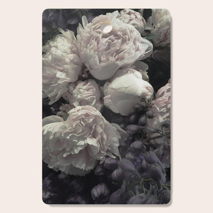 Peonies pale pink and white floral bunch Cutting Board Gallery Image 1