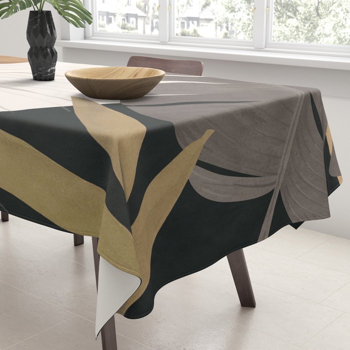 Abstract Art Tropical Leaves 97 Tablecloth Gallery Image 3