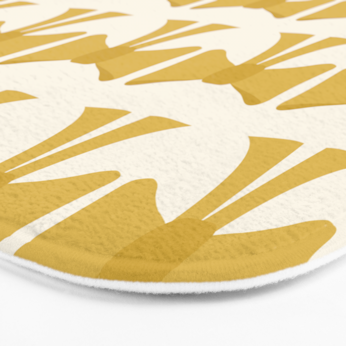 Vintage Bows VIII Yellow Bath Mat Gallery Image 3