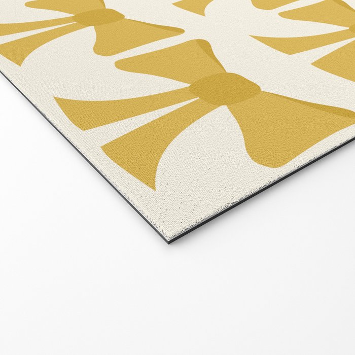 Vintage Bows VIII Yellow Welcome Mat Gallery Image 2