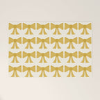 Vintage Bows VIII Yellow Welcome Mat Gallery Image 1