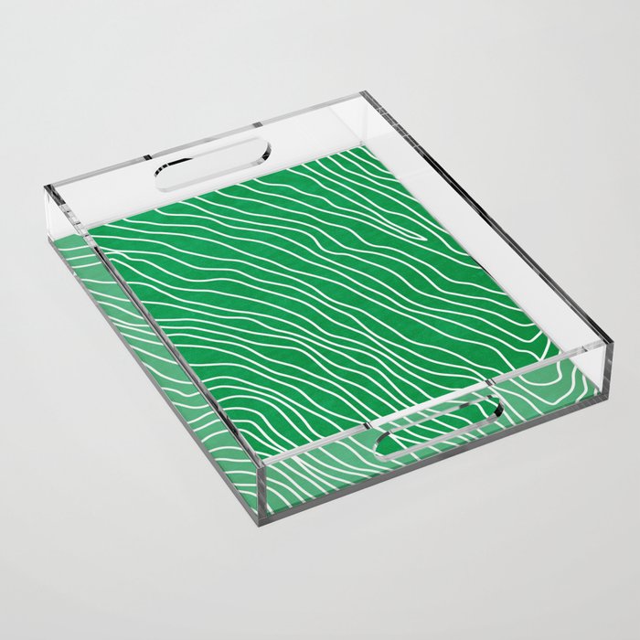 Strokes 04: Rain Forest Green Edition Acrylic Tray Gallery Image 1