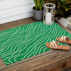 Strokes 04: Rain Forest Green Edition Outdoor Rug Gallery Image 2