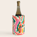 Colorful abstract tie dye stripe art pattern Wine Chiller Gallery Image 3