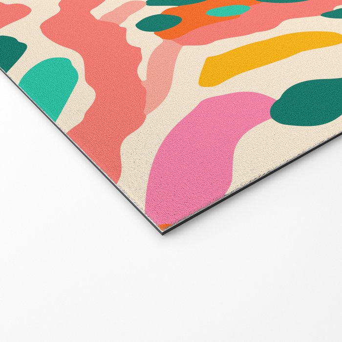 Colorful abstract tie dye stripe art pattern Welcome Mat Gallery Image 2