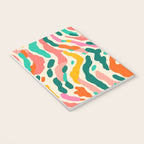 Colorful abstract tie dye stripe art pattern Notebook Gallery Image 3