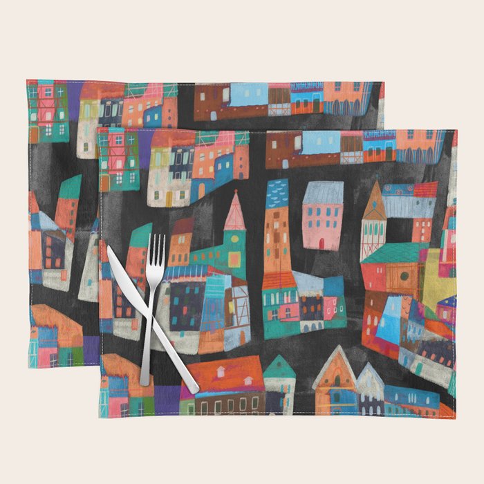 Neon Village Placemat Gallery Image 1