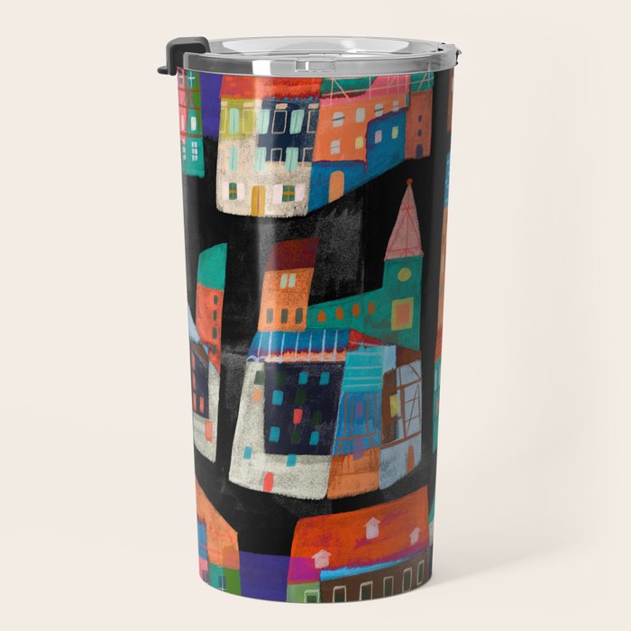 Neon Village Travel Mug Gallery Image 3