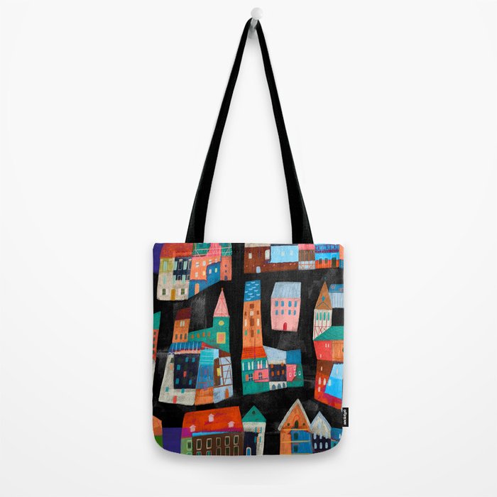 Neon Village Tote Bag Gallery Image 2