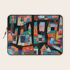 Neon Village Laptop Sleeve Gallery Image 1