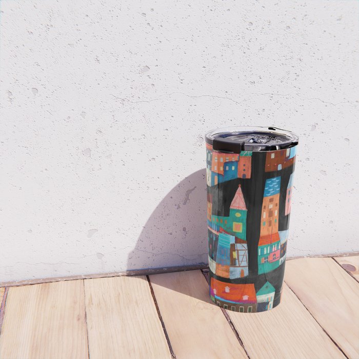 Neon Village Travel Mug Gallery Image 4