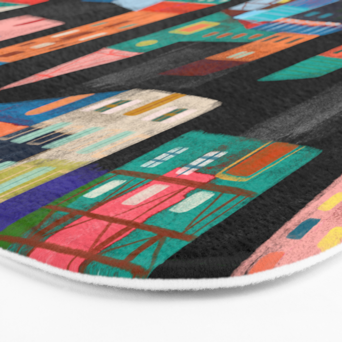 Neon Village Bath Mat Gallery Image 3