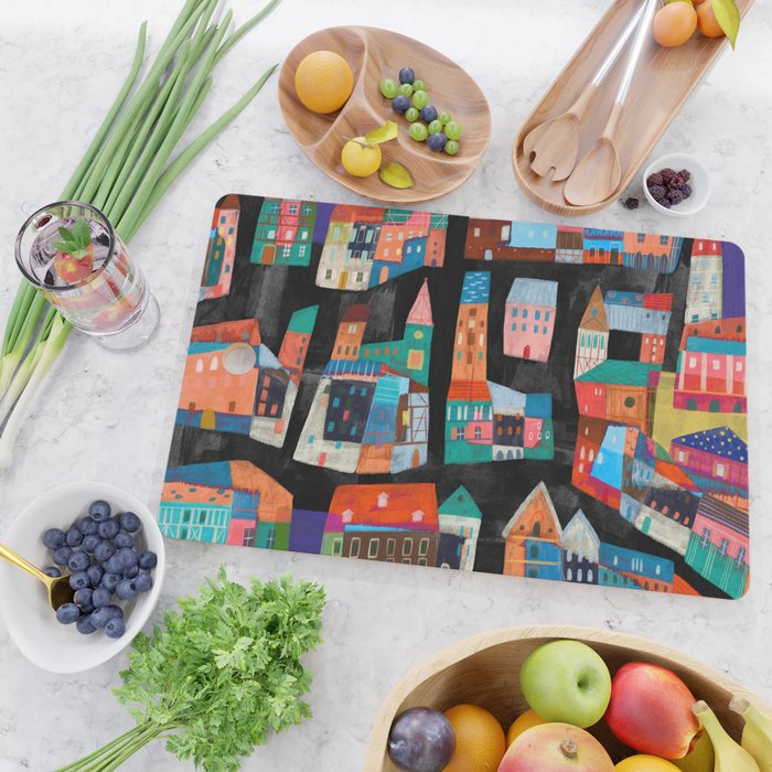 Neon Village Cutting Board Gallery Image 2