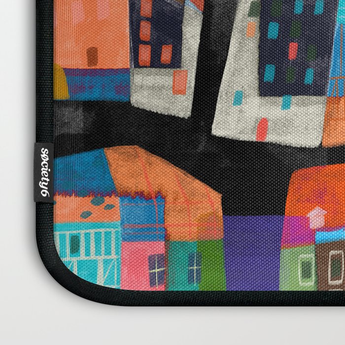 Neon Village Laptop Sleeve Gallery Image 3