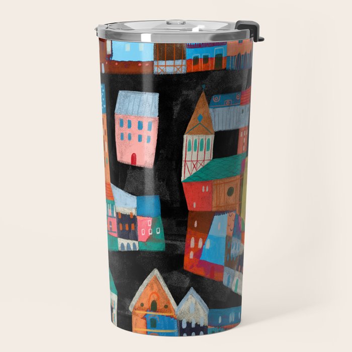 Neon Village Travel Mug Gallery Image 2
