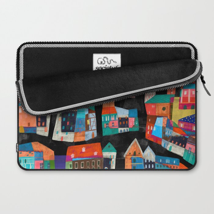 Neon Village Laptop Sleeve Gallery Image 2