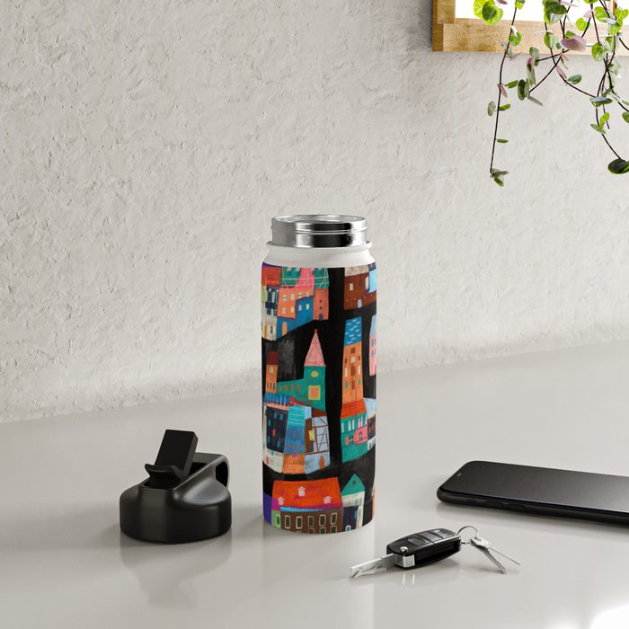 Neon Village Water Bottle Gallery Image 4