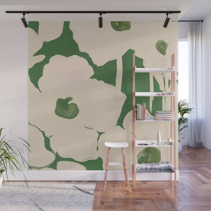 Abstract Flowers 5 Wall Mural Gallery Image 1