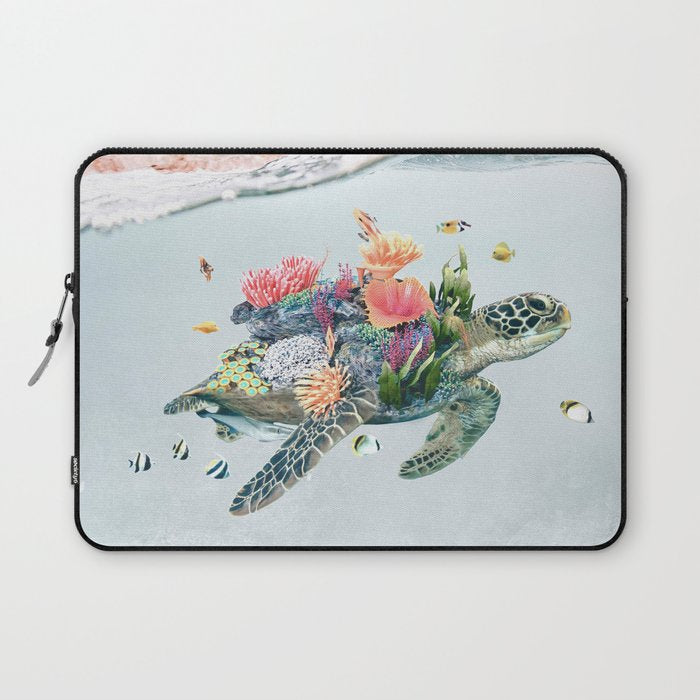 Coral Turtle â¢ Save the Planet Laptop Sleeve Gallery Image 1