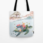 Coral Turtle â¢ Save the Planet Tote Bag Gallery Image 1