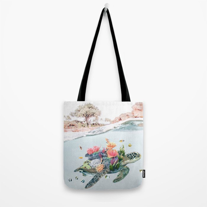 Coral Turtle â¢ Save the Planet Tote Bag Gallery Image 2