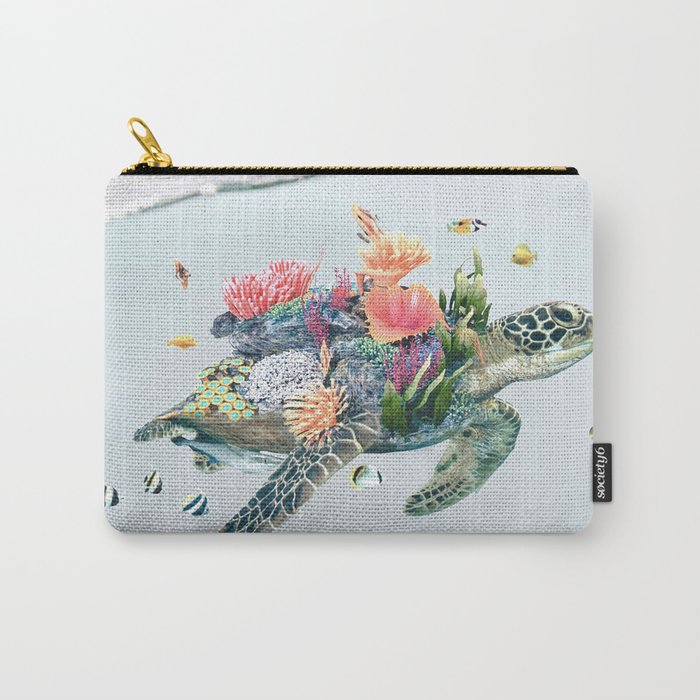 Coral Turtle â¢ Save the Planet Carry All Pouch Gallery Image 1