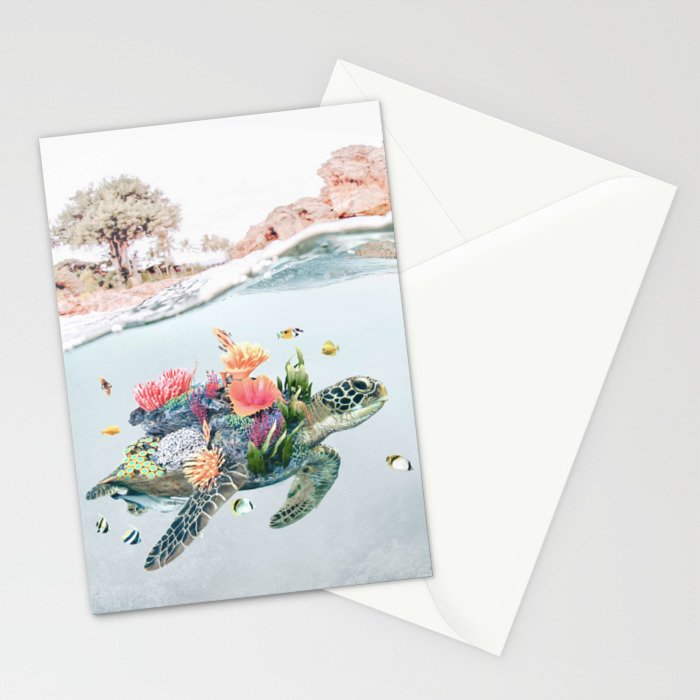 Coral Turtle â¢ Save the Planet Stationery Card Gallery Image 2