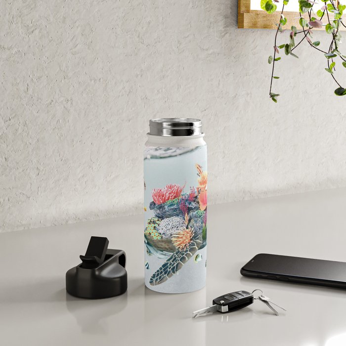 Coral Turtle â¢ Save the Planet Water Bottle Gallery Image 4