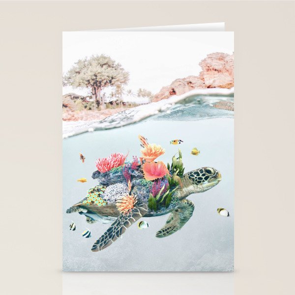 Coral Turtle â¢ Save the Planet Stationery Card Gallery Image 2