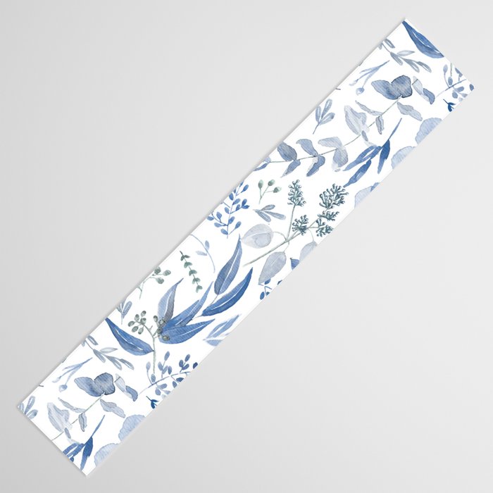 Blue Eucalyptus Pattern Table Runner Gallery Image 3