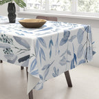 Blue Eucalyptus Pattern Tablecloth Gallery Image 3