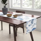 Blue Eucalyptus Pattern Table Runner Gallery Image 2