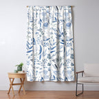 Blue Eucalyptus Pattern Window Curtain Gallery Image 5