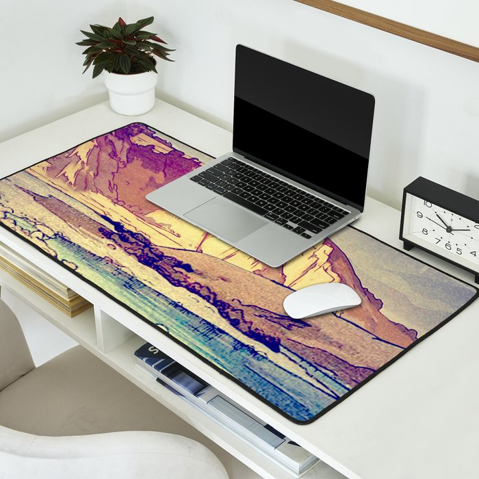 Sunset at Yuke Desk Mat Gallery Image 2
