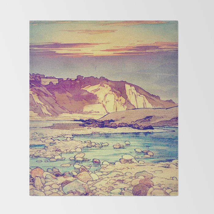Sunset at Yuke Throw Blanket Gallery Image 2