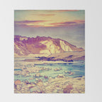 Sunset at Yuke Throw Blanket Gallery Image 2