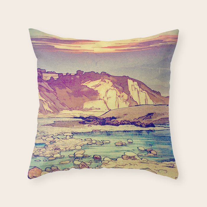 Sunset at Yuke Throw Pillow Gallery Image 1
