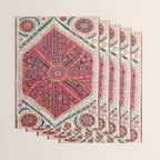 Large Medallion Suzani Bokhara Uzbekistan Embroidery Print Wrapping Paper Gallery Image 3