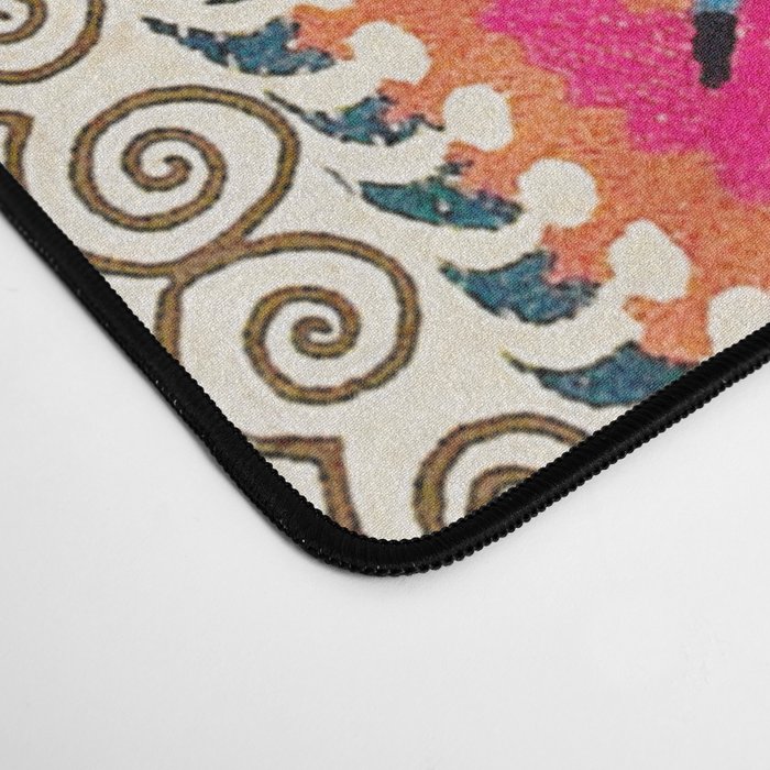 Large Medallion Suzani Bokhara Uzbekistan Embroidery Print Desk Mat Gallery Image 4