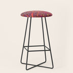 Large Medallion Suzani Bokhara Uzbekistan Embroidery Print Stool Gallery Image 1