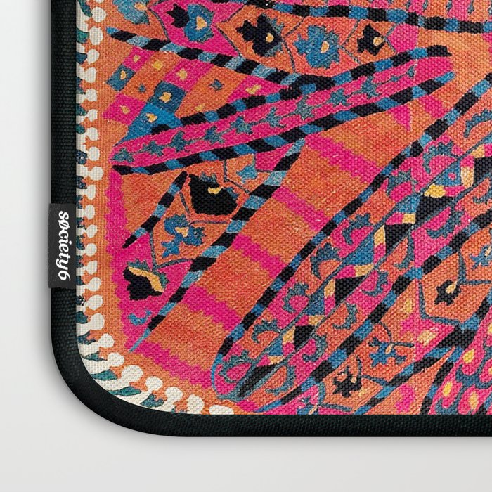 Large Medallion Suzani Bokhara Uzbekistan Embroidery Print Laptop Sleeve Gallery Image 3
