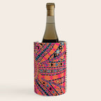 Large Medallion Suzani Bokhara Uzbekistan Embroidery Print Wine Chiller Gallery Image 3
