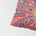 Large Medallion Suzani Bokhara Uzbekistan Embroidery Print Pillow Sham Gallery Image 4