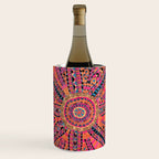 Large Medallion Suzani Bokhara Uzbekistan Embroidery Print Wine Chiller Gallery Image 1