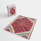 Large Medallion Suzani Bokhara Uzbekistan Embroidery Print Jigsaw Puzzle Gallery Image 2