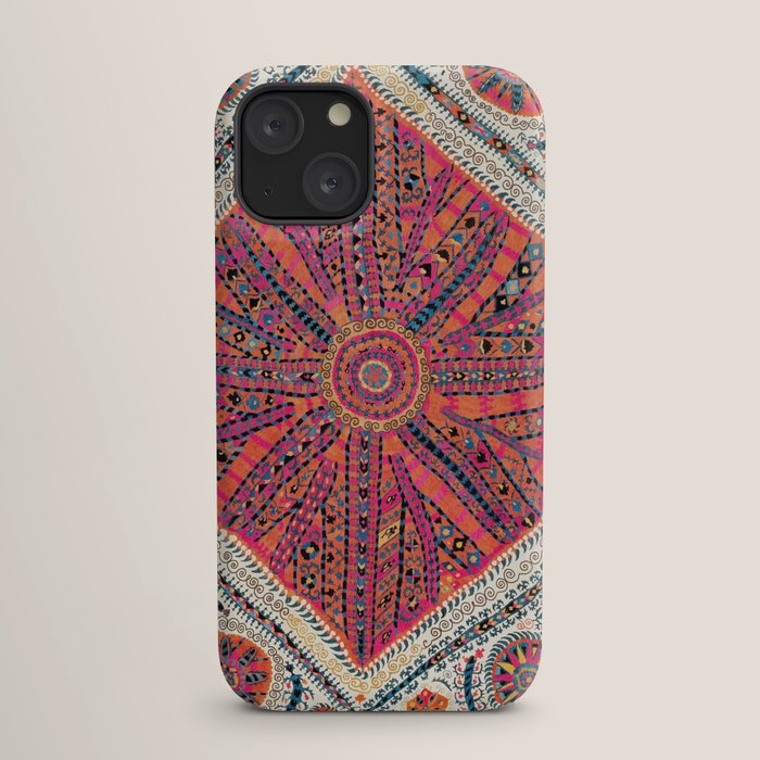 Large Medallion Suzani Bokhara Uzbekistan Embroidery Print iPhone Case Gallery Image 17