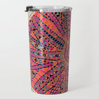 Large Medallion Suzani Bokhara Uzbekistan Embroidery Print Travel Mug Gallery Image 3